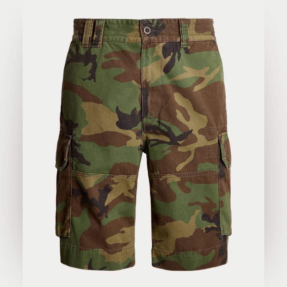 NWT Polo Ralph Lauren Men’s 10.5-Inch Gellar Relaxed Fit Cargo Short. “Camo”, 38 - Picture 4 of 12